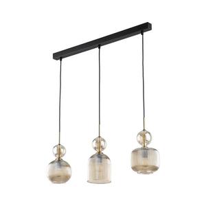 Závesný luster na lanku SOPHIA 3xE14/10W/230V čierna/dymová béžová 11042 vyobraziť