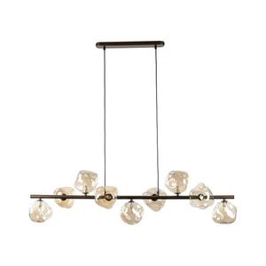 Závesný luster LAVA 9xG9/8W/230V bronzový/dymovo-béžový 11037 vyobraziť