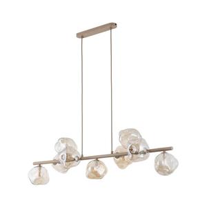 Luster na lanku LAVA 9xG9/8W/230V béžová/dymová béžová 11110 vyobraziť