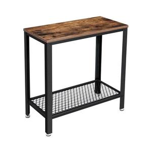 Odkladací stolík ELDUR hnedý/čierny LET31BX vyobraziť