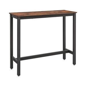 Barový stolík BARTIS hnedý/čierny LBT12X vyobraziť