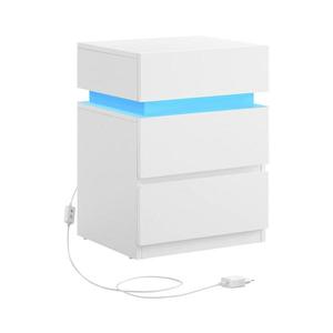 Nočný stolík SMARTIE s podsvietením, biely LET630T10V1 vyobraziť