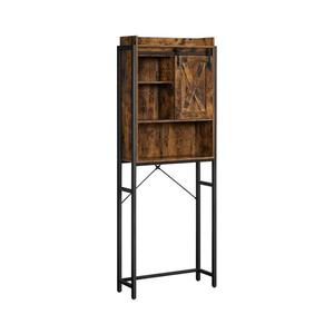 Kúpeľňový regál RENARO hnedý/čierny BTS003B01 vyobraziť