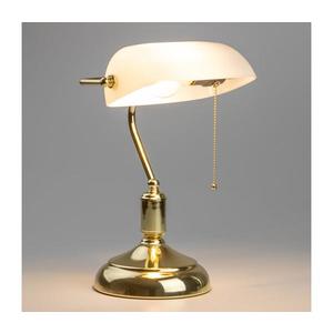 Brilagi - Stolová lampa BANK OFFICE 1xE27/60W/230V zlatá/biela L352-BI/ZLA vyobraziť