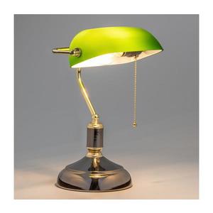 Brilagi - Stolná lampa BANK OFFICE 1xE27/60W/230V čierna/zlatá/zelená L352-ZE/CRZLA vyobraziť