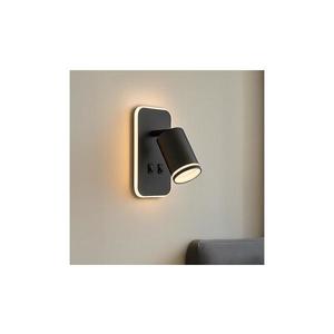 LED Nástenné bodové svietidlo PIPE 1xGU10/10W/230V + LED/6W čierne ML2081 vyobraziť