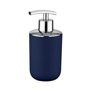 WENKO 22519100 - Dávkovač mydla BRASIL 320 ml, modrý / lesklý chróm 22519100 vyobraziť