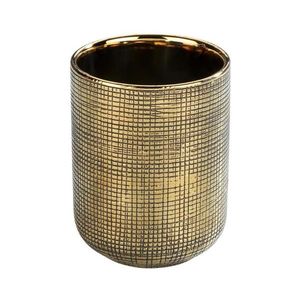 WENKO 24400100 - Pohárik na zubné kefky RIVARA 7, 5x9, 5 cm zlatý 24400100 vyobraziť