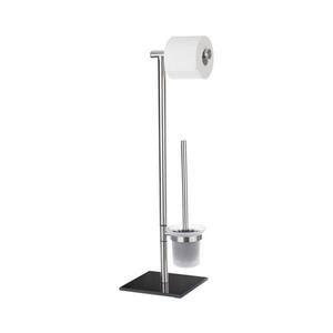 WENKO 20391100 - WC kefa LIMA 23, 5x69 cm nerez/satén/čierna 20391100 vyobraziť