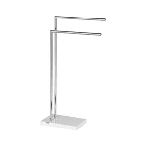 WENKO 20487100 - Stojan na uteráky NOBLE 45, 5x82 cm lesklý chróm/biela 20487100 vyobraziť