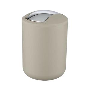 WENKO 21221100 - Odpadkový kôš BRASIL 14x21 cm béžový/lesklý chróm 21221100 vyobraziť