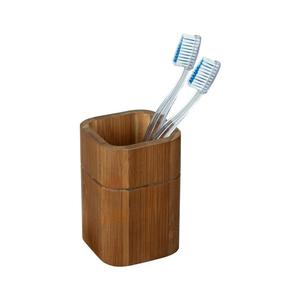 WENKO 26101100 - Držiak na zubné kefky SERRO 7, 5x11 cm hnedý 26101100 vyobraziť