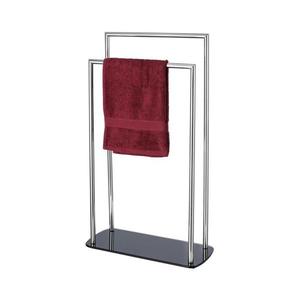 WENKO 24076800 - Držiak na uteráky RAVINA 48x80 cm nerez/strieborná/čierna 24076800 vyobraziť