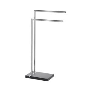 WENKO 20461100 - Stojan na uteráky NOBLE 45, 5x82 cm chrom/čierna 20461100 vyobraziť