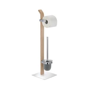 WENKO 20397100 - WC kefa SAMONA 20x71, 5 cm chróm/hnedá/satén 20397100 vyobraziť