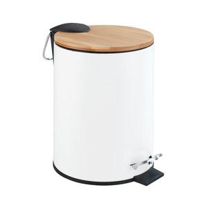 WENKO 24392100 - Košík TORTONA 17x23, 5 cm biela/hnedá/čierna 24392100 vyobraziť