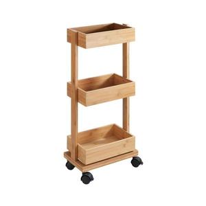 WENKO 24390100 - Regál TORTONA 18x71, 5 cm hnedá/čierna 24390100 vyobraziť