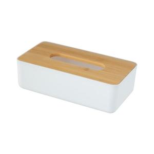 WENKO 25318100 - Kozmetický box ROTELLO 24x12, 7 cm biela/hnedá 25318100 vyobraziť
