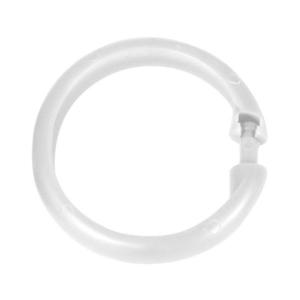 WENKO 19194100 - Krúžky na sprchový záves LYGE 6x6 cm biele 19194100 vyobraziť