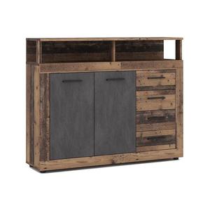 Komoda RUNA tmavohnedá/antracit 5907758729571 vyobraziť