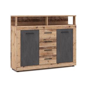 Komoda RUNA svetlohnedá/antracit 5907758729618 vyobraziť