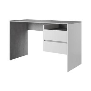 Písací stôl s zásuvkami MARLO – betónovo šedý/biely 5907758724972 vyobraziť