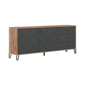 Komoda SULA dub craft/čierna 5904804533632 vyobraziť