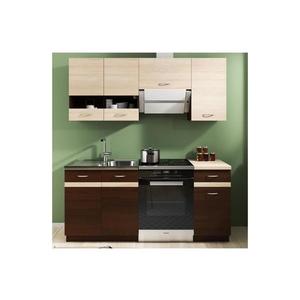 Kuchynská linka VALERIA 180 cm dub sonoma/hnedá 5907758722190 vyobraziť