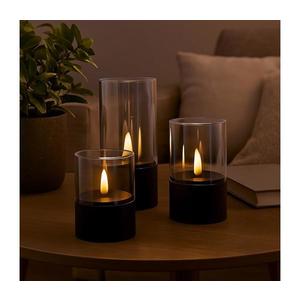 Brilliant - SADA 3x LED sviečok BOUGIE LED/2xAA IP44 čierna/dymová G92635/06 vyobraziť