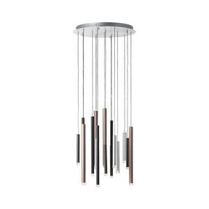 Brilliant -LED stmievateľný luster na lanku CEMBALO LED/70W/230V chróm/čierna/hnedá G93730/20 vyobraziť