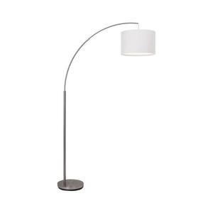 Brilliant - stojacia lampa CLARIE 1xE27/60W/230V matný chróm/biela 13258/05 vyobraziť