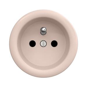 lap - Retro domová zásuvka bez rámčeka 230V staroružová R/ZF vyobraziť
