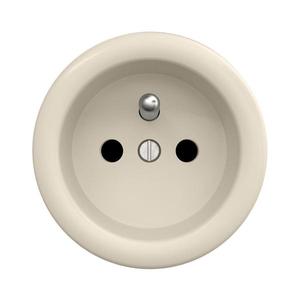 lap - Retro domová zásuvka bez rámčeka 230V béžová B/ZF vyobraziť