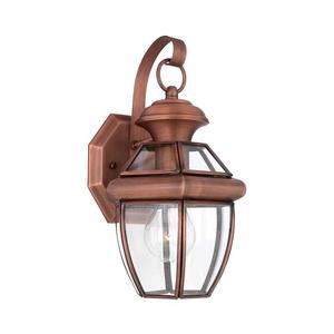 Elstead Quoizel QZ-NEWBURY2-S-AC - Vonkajšie nástenné svietidlo NEWBURY 1xE27/60W/230V IP44 QZ-NEWBURY2-S-AC vyobraziť