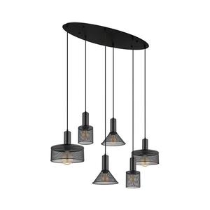 Globo 15648-6H - Luster na lanku JEDD 6xE27/60W/230V čierna 15648-6H vyobraziť