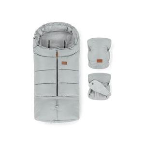 PETITE&MARS - Súprava detského fusaku 3v1 JIBOT + rukávniky na kočík svetlosivá VP-F187217 vyobraziť