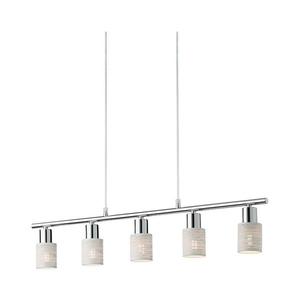 Redo 04-509 - Luster na lanku VERTIGO 5xE14/28W/230V lesklý chróm/biela 04-509 vyobraziť