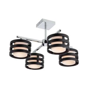 Redo 01-627 - Luster na tyči KIM 4xE14/28W/230V lesklý chróm/čierna 01-627 vyobraziť