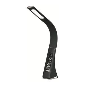 LED Stmievateľná stolná lampa s displejom LED/10W/5V čierna PDLU3B vyobraziť