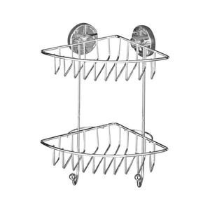 WENKO 20888100 - Rohový regál VACUUM-LOC okrúhly oceľový 22, 5 x 29, 5 cm, lesklý chróm 20888100 vyobraziť