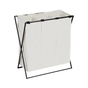 WENKO 71298800 - Kôš na prádlo TRIO 69x76 cm krémová/čierna 71298800 vyobraziť