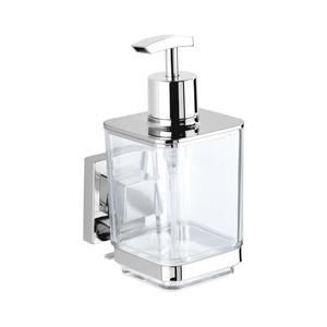 WENKO 22683100-Dávkovač mydla VACUUM-LOC QUADRO ED 7, 5x16 cm strieborný/lesklý chróm 22683100 vyobraziť