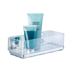 WENKO 22692100-Polička VACUUM-LOC QUADRO ED 25, 5x14 cm strieborná/priehľadná 22692100 vyobraziť