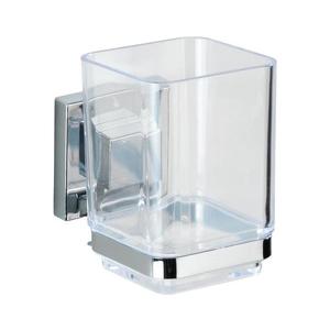 WENKO 22680100 -Pohárik VACUUM-LOC QUADRO ED 7, 5x10 cm strieborný/lesklý chróm/priehľadný 22680100 vyobraziť