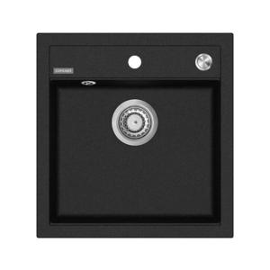 Concept DG00C50BC - Kuchynský drez CUBIS 49x51 cm granit/čierny DG00C50BC vyobraziť