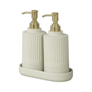 WENKO 54651100 - Dávkovač mydla HEIDI 19x21 cm krémová/zlatá/biela 54651100 vyobraziť