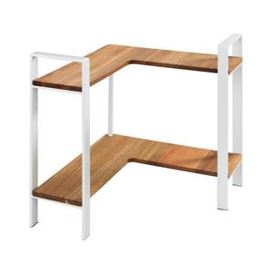 WENKO 53025100 - Polica LOUISA 30x33 cm biela/hnedá 53025100 vyobraziť