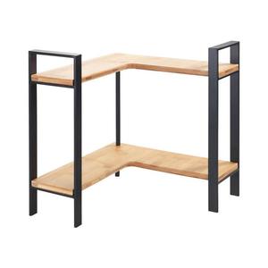 WENKO 53028100 - Polica LOU 30x33 cm čierna/hnedá 53028100 vyobraziť