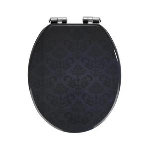 WENKO 22977100-Toaletné sedátko BELLEVUE 35, 5x42, 5 cm antracit/strieborné 22977100 vyobraziť