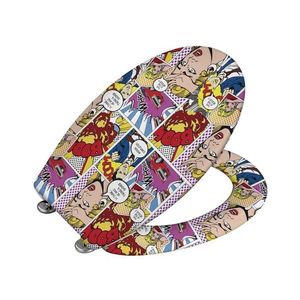 WENKO 22797100-WC toaletné sedadlo POP-ART 45x38 cm pestrofarebné/strieborné 22797100 vyobraziť